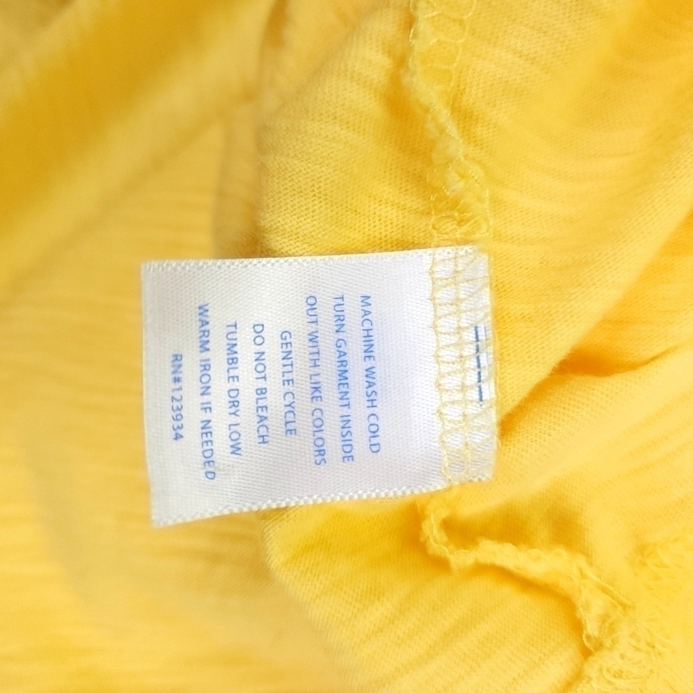 Southern Tide Yellow Men's Long Sleeve Cotton Tee Sz L - Picture 4 of 10